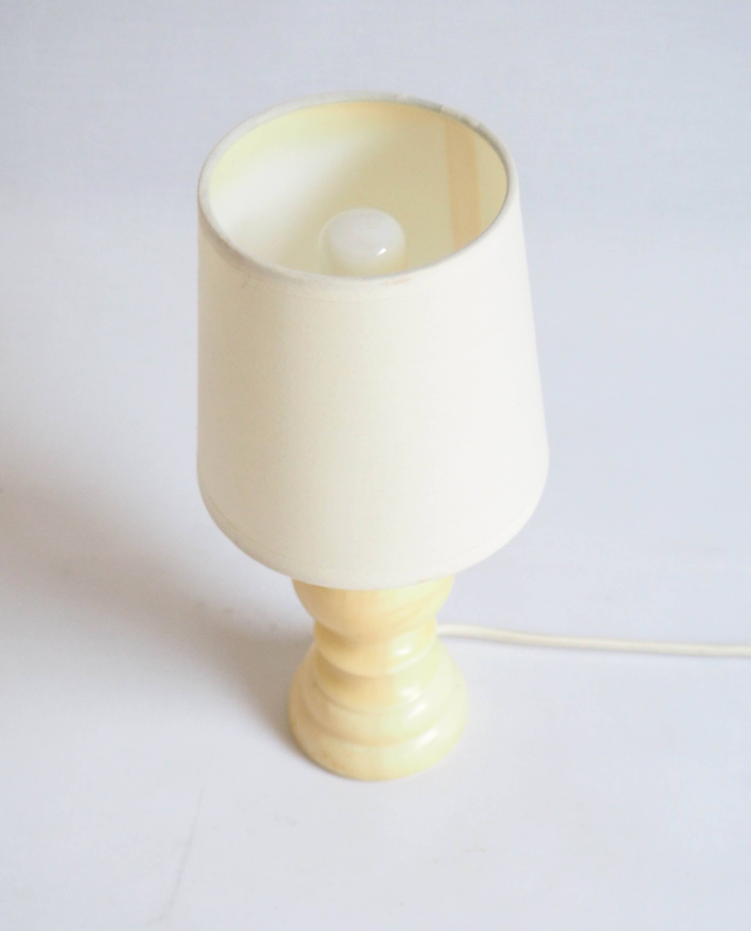 Alabaster bedside lamp