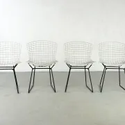 Set of 4 chairs model 420 by Harry Bertoia for Knoll – 1950s