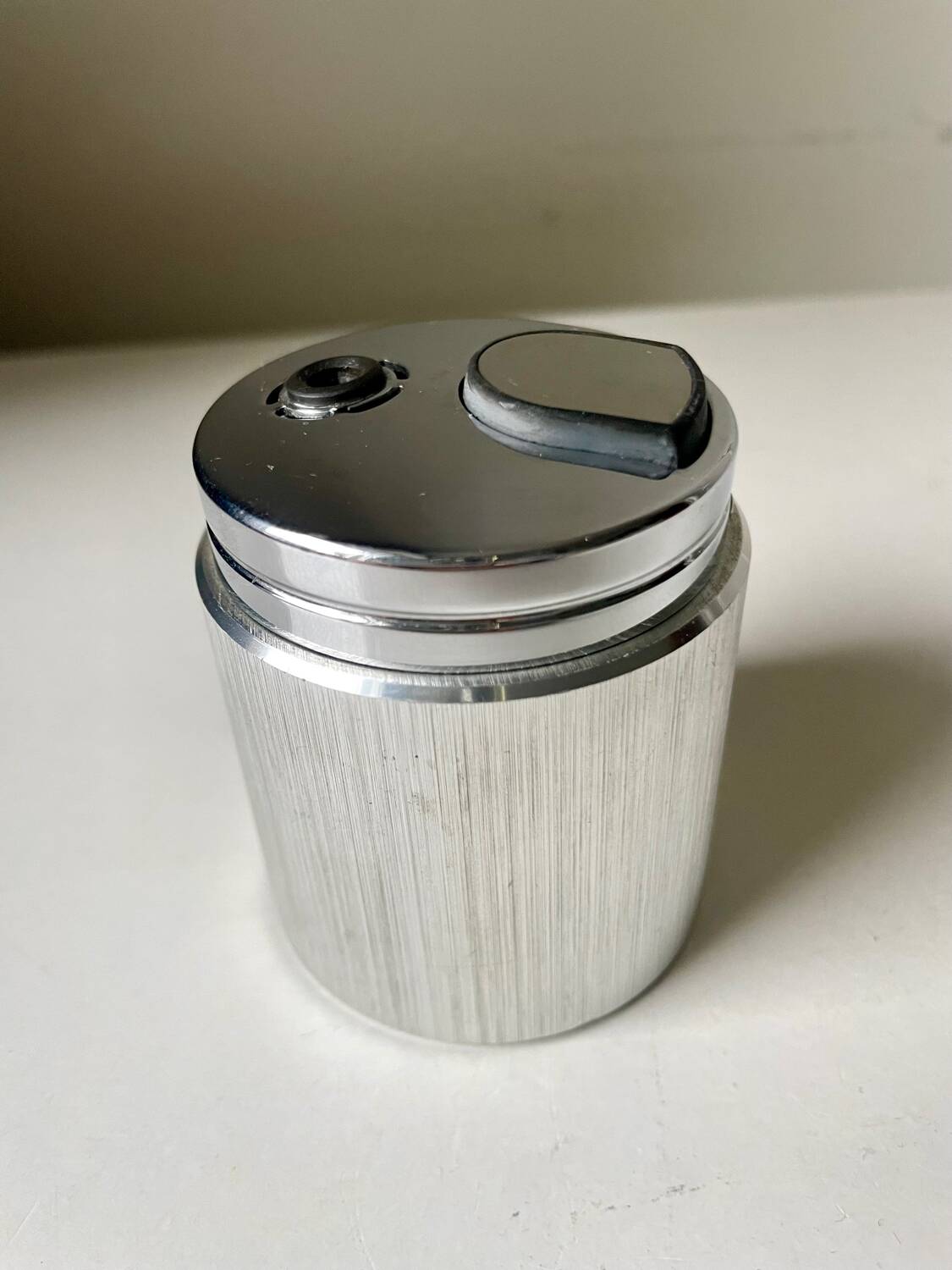 Vintage Japanese Metal Table lighter Modernist design IM Corona