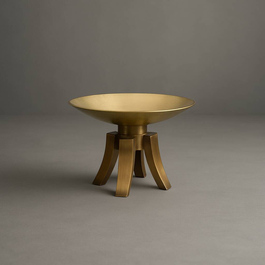 Modernist bronze candlestick circa 1965