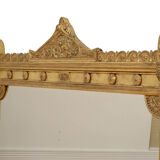 Large Victorian Gilt Overmantle Mirror 136x152cm