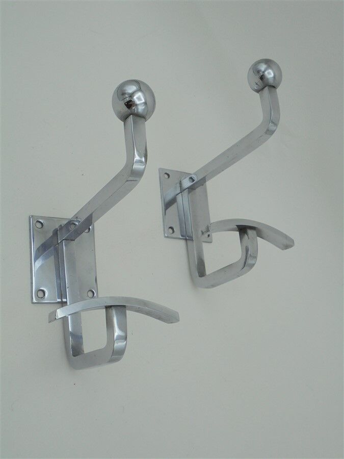 Duo of art deco patères