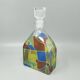 1970s Stunning Decanter or Decorative Bottle by Luigi Bormioli. Made in Ita