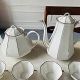 Bernardaud rare table service with platinum pattern art deco
