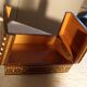 Box in wood marquetry with inclusion