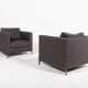 Pair of B&B Italia ‘Ray’ armchairs designed by Antonio Citterio
