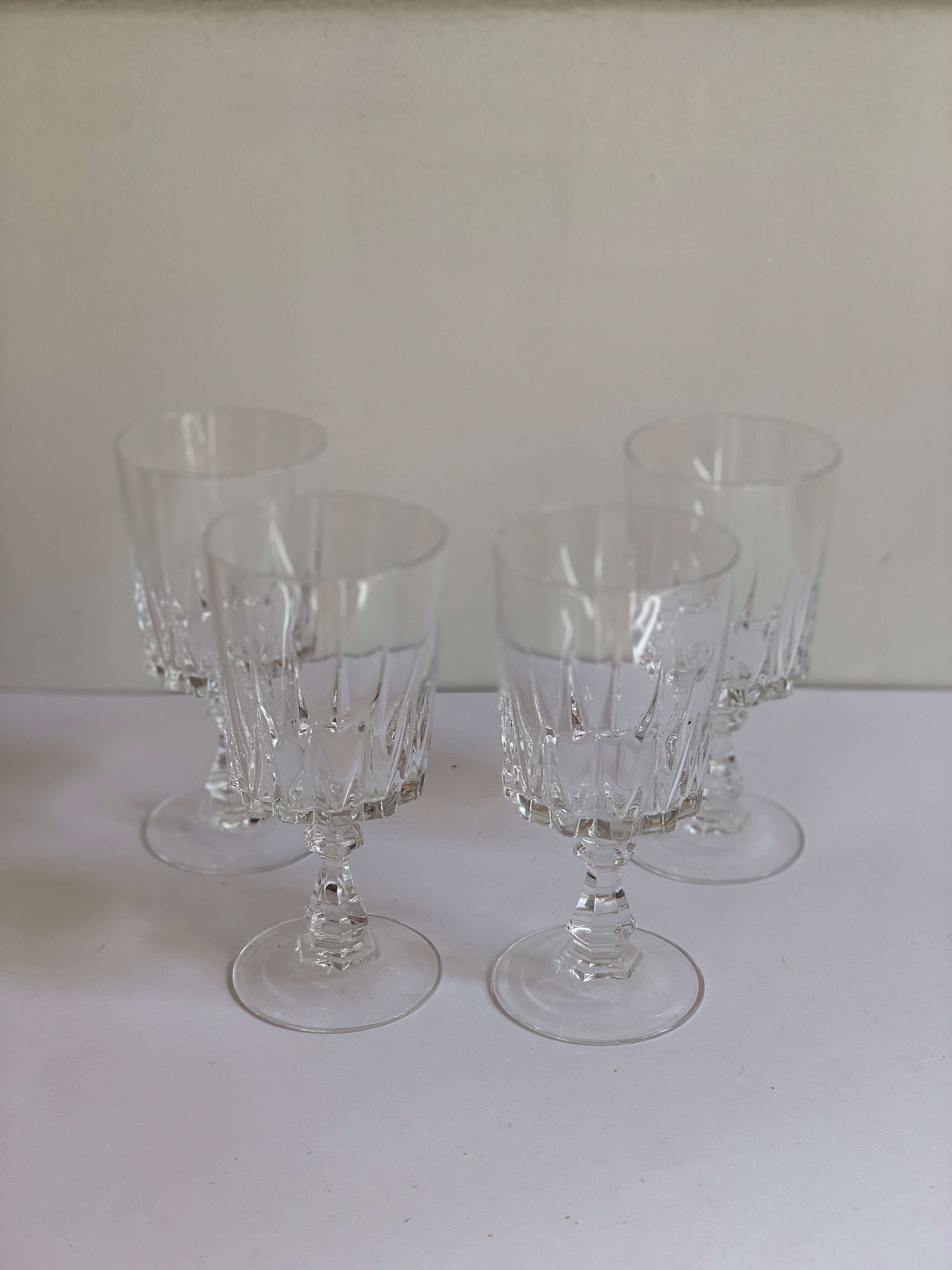 Crystal wine glasses