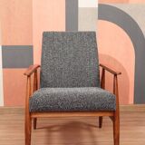 Black and white Scandinavian design armchair Granola by H. Lis