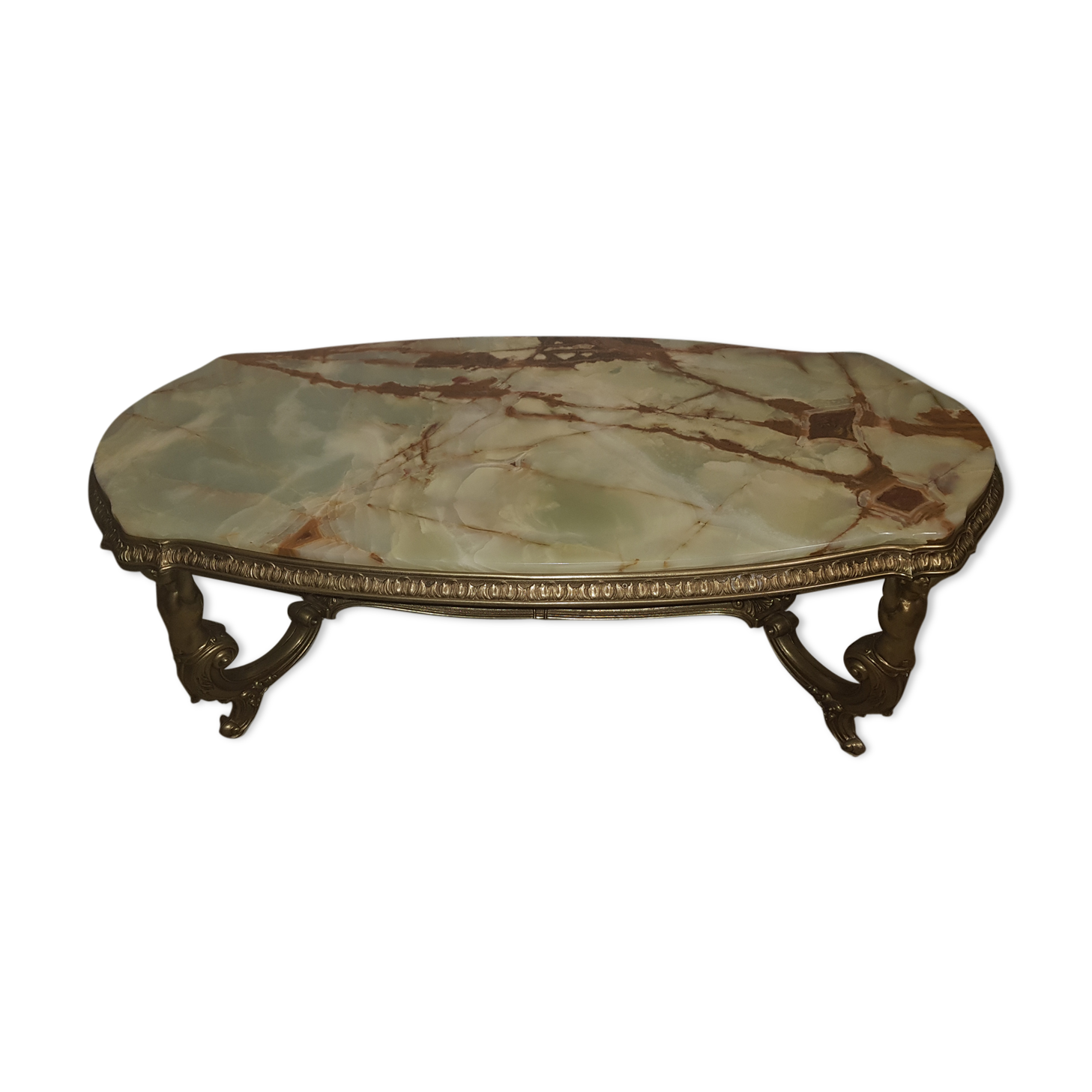 Onyx tray coffee table