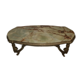 Onyx tray coffee table