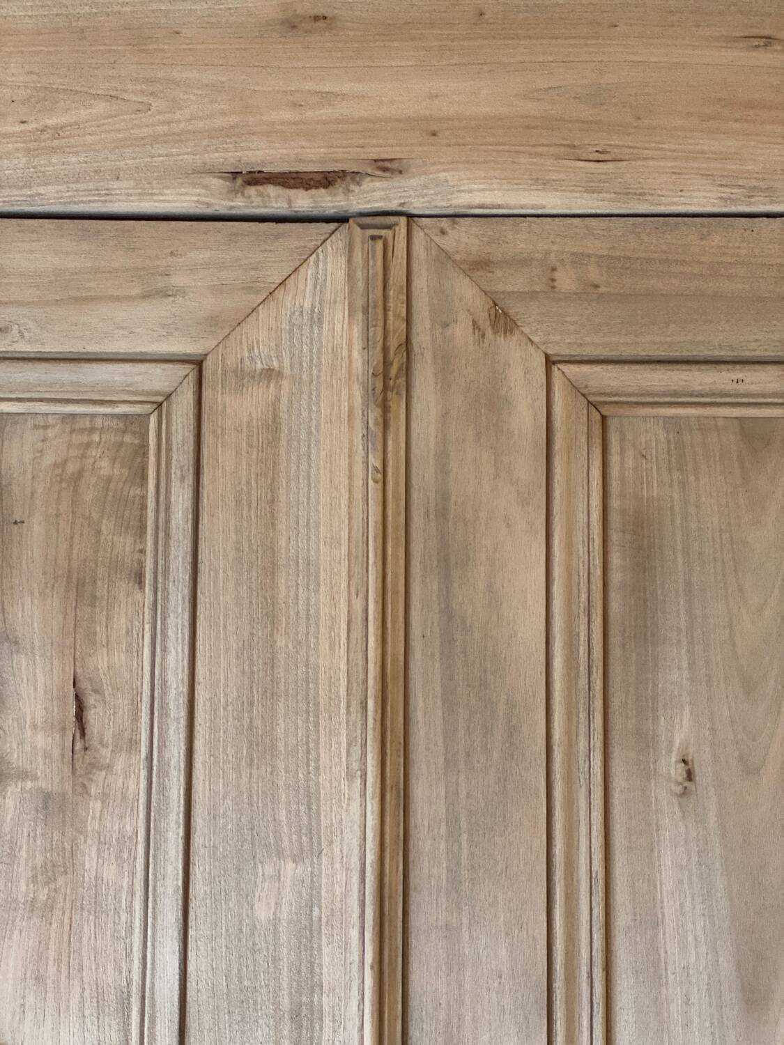 Light wood wardrobe