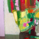 Abstract bouquets, knife oil painting