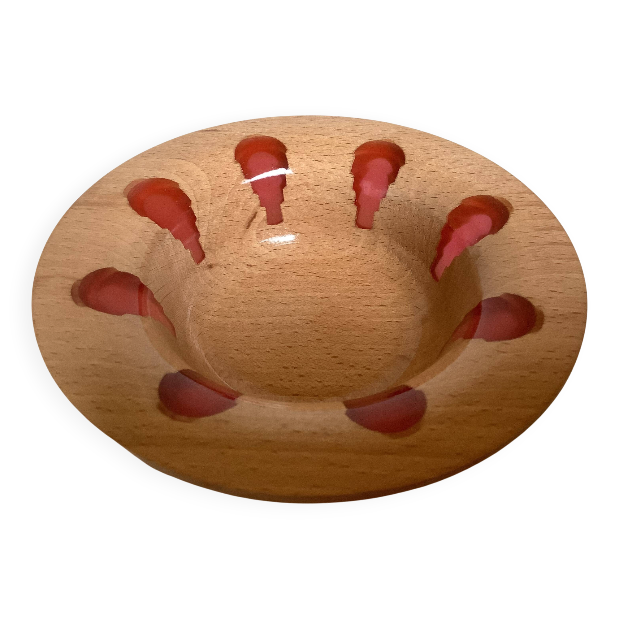 Wooden catchall Nopjes handcrafted woodturning