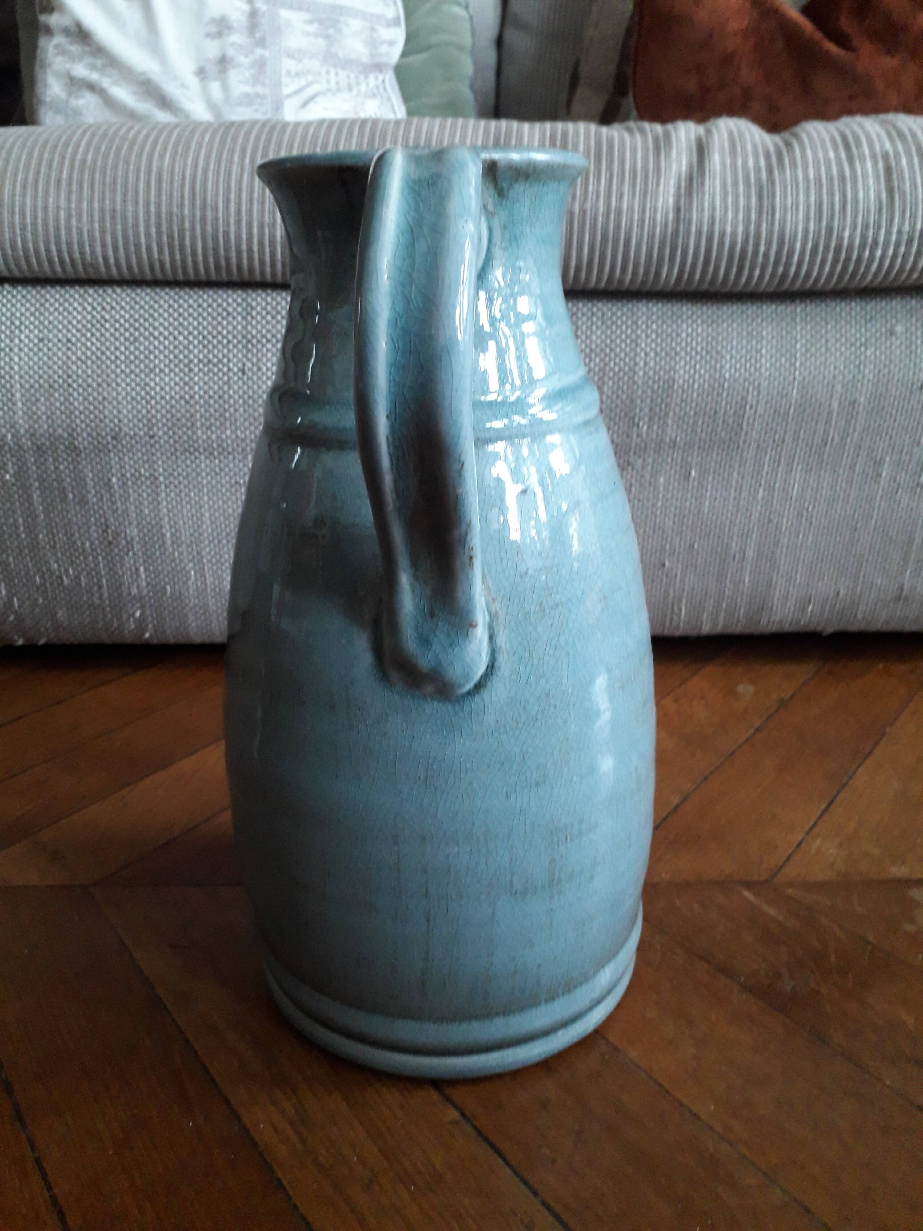 Large ceramic vase in the shape of a jug