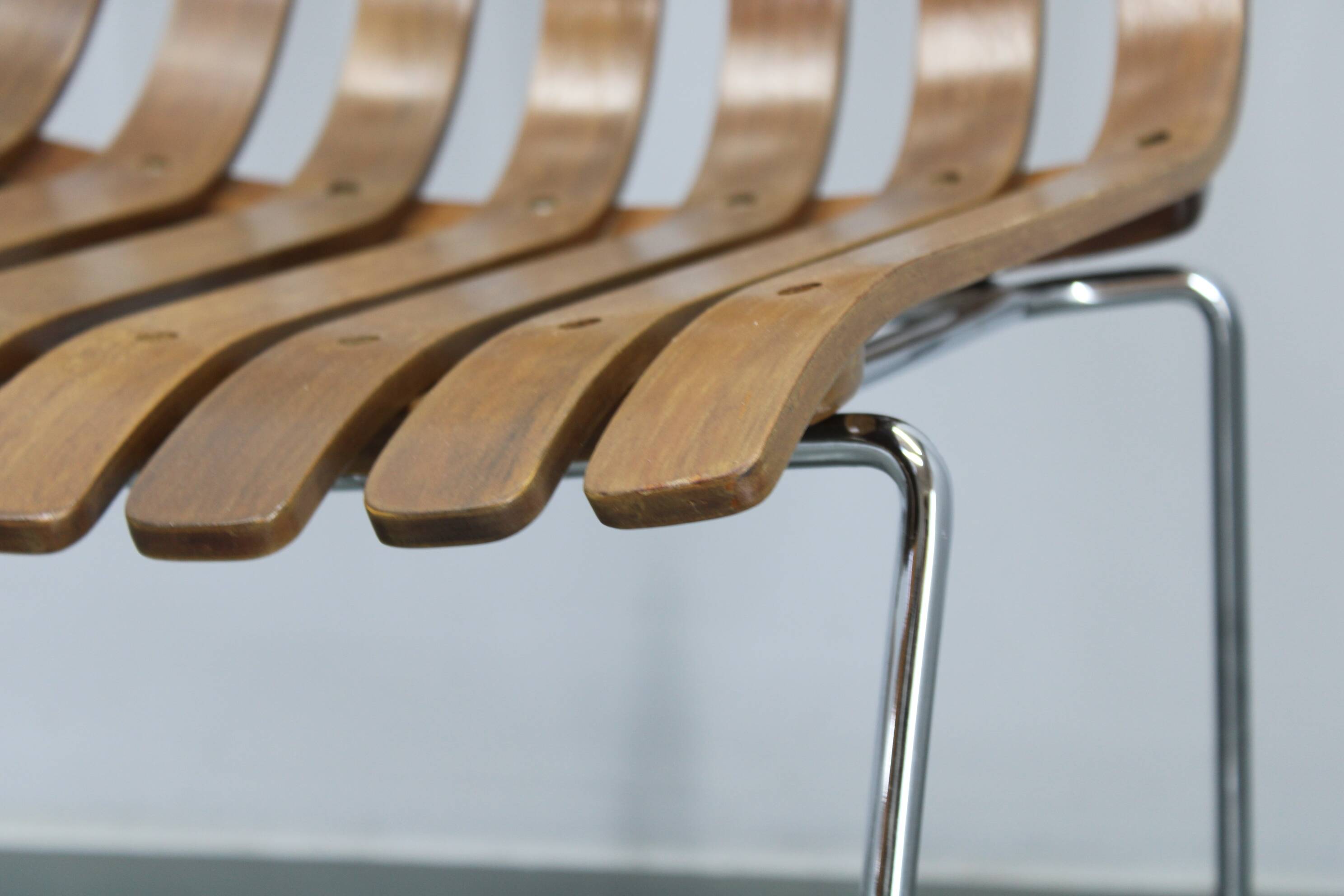 1980s Set of Six Scandinavian Teak Dining Chairs