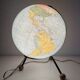 Vintage globe 1962 terrestrial world map glass tripod Taride - 32 cm