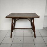 Rattan side table