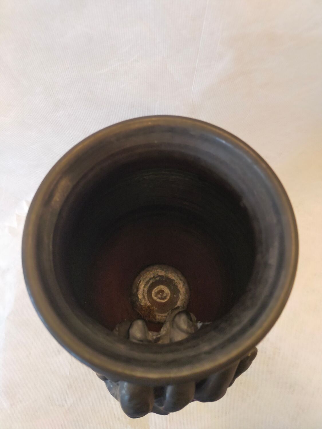 Vase en céramique, circa 50/60, signé
