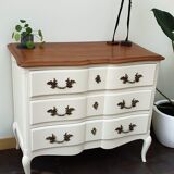 Creme white chest of drawers