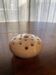 Vintage white glazed ceramic flower holder – handcrafted piece