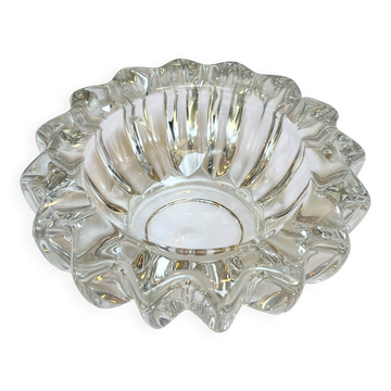 Art Deco molded glass ashtray by Pierre D'Avesn - Art Deco pocket emptier