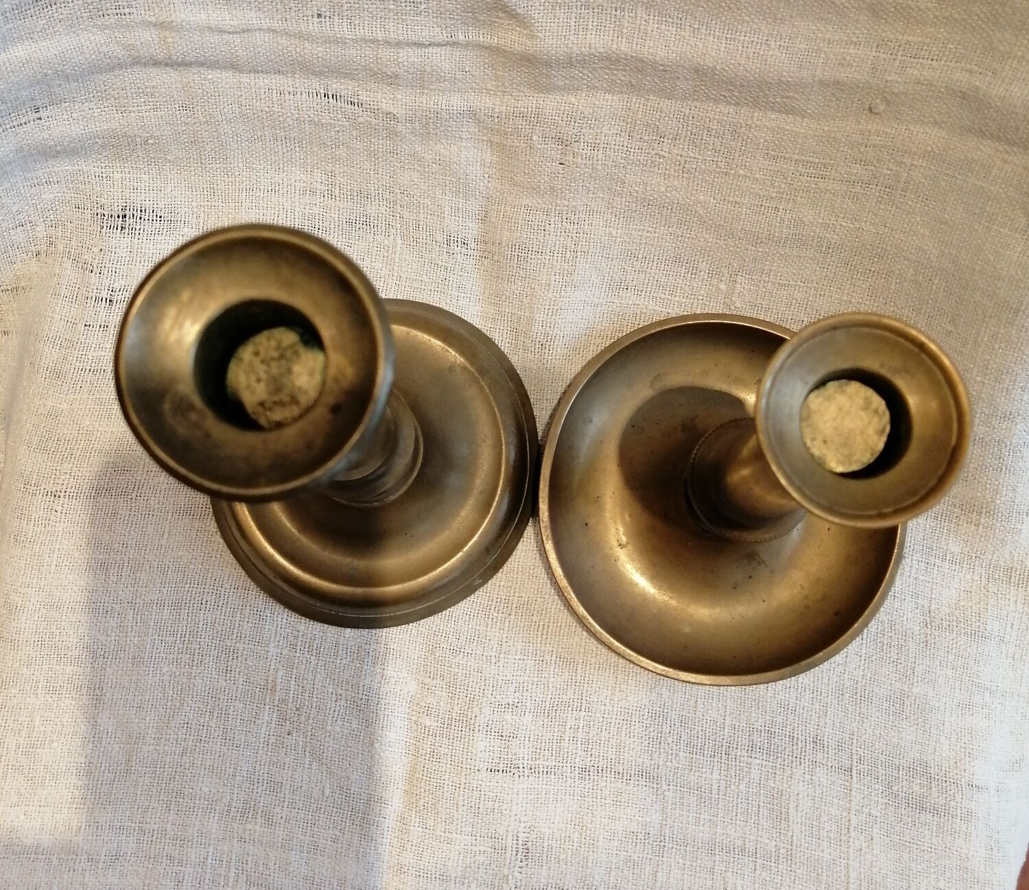 Brass candlesticks