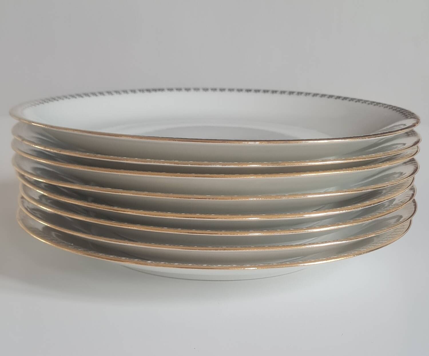 Set of 8 Limoges porcelain plates