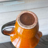Glazed ceramic pitcher