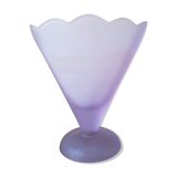 Vase cone in polished glass