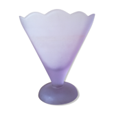 Vase cone in polished glass