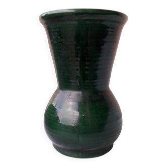 Vase vert en céramique Longchamp