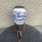 Wall-mounted coffee grinder complete vintage delft style mill décor