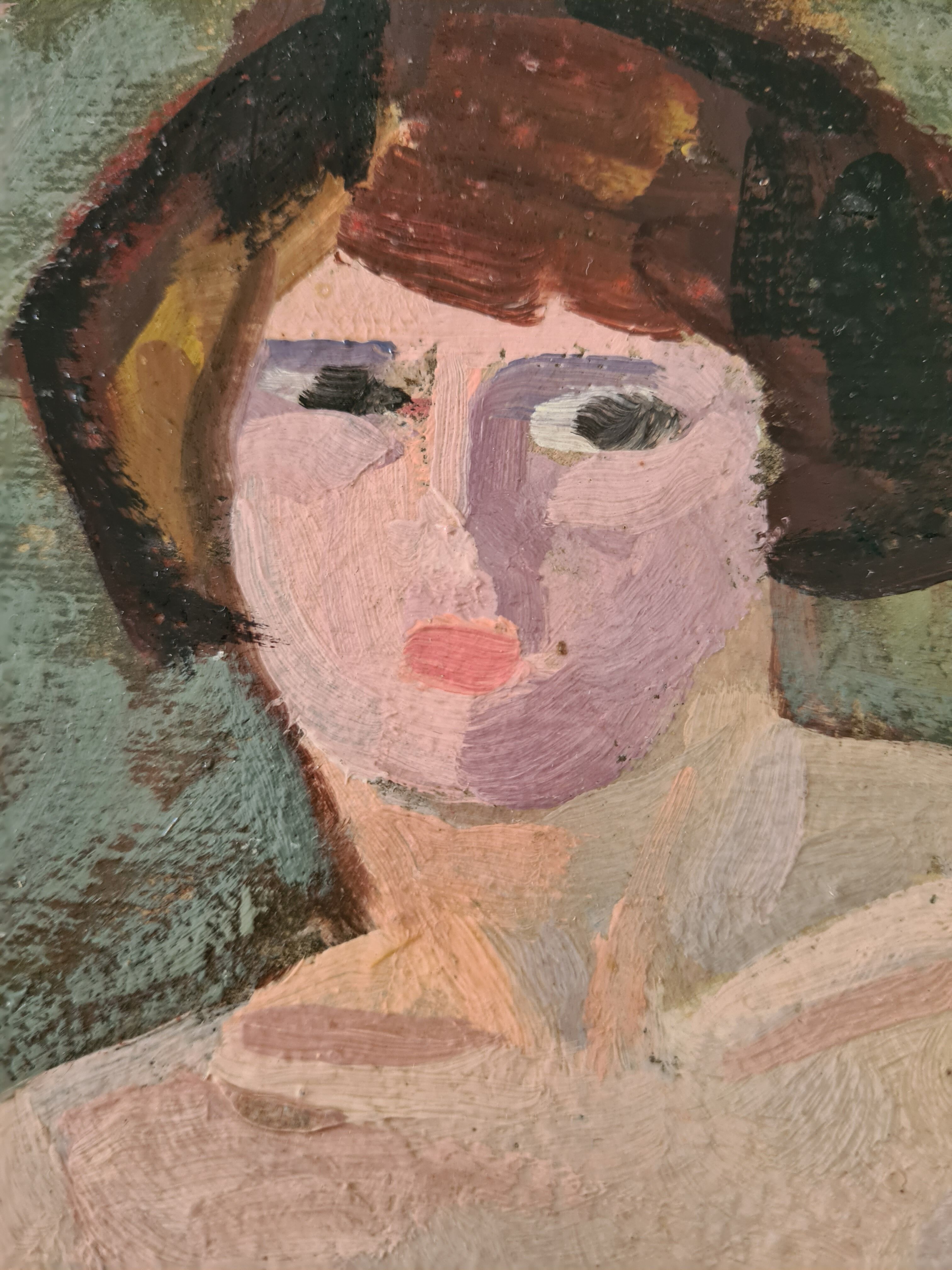 Portrait of a nude on a stool 1923