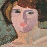 Portrait of a nude on a stool 1923