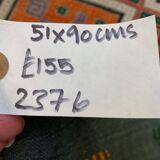 Vintage Turkish Mini Kilim 90x51 cm Wool Small Kelim Runner, shabby Chic