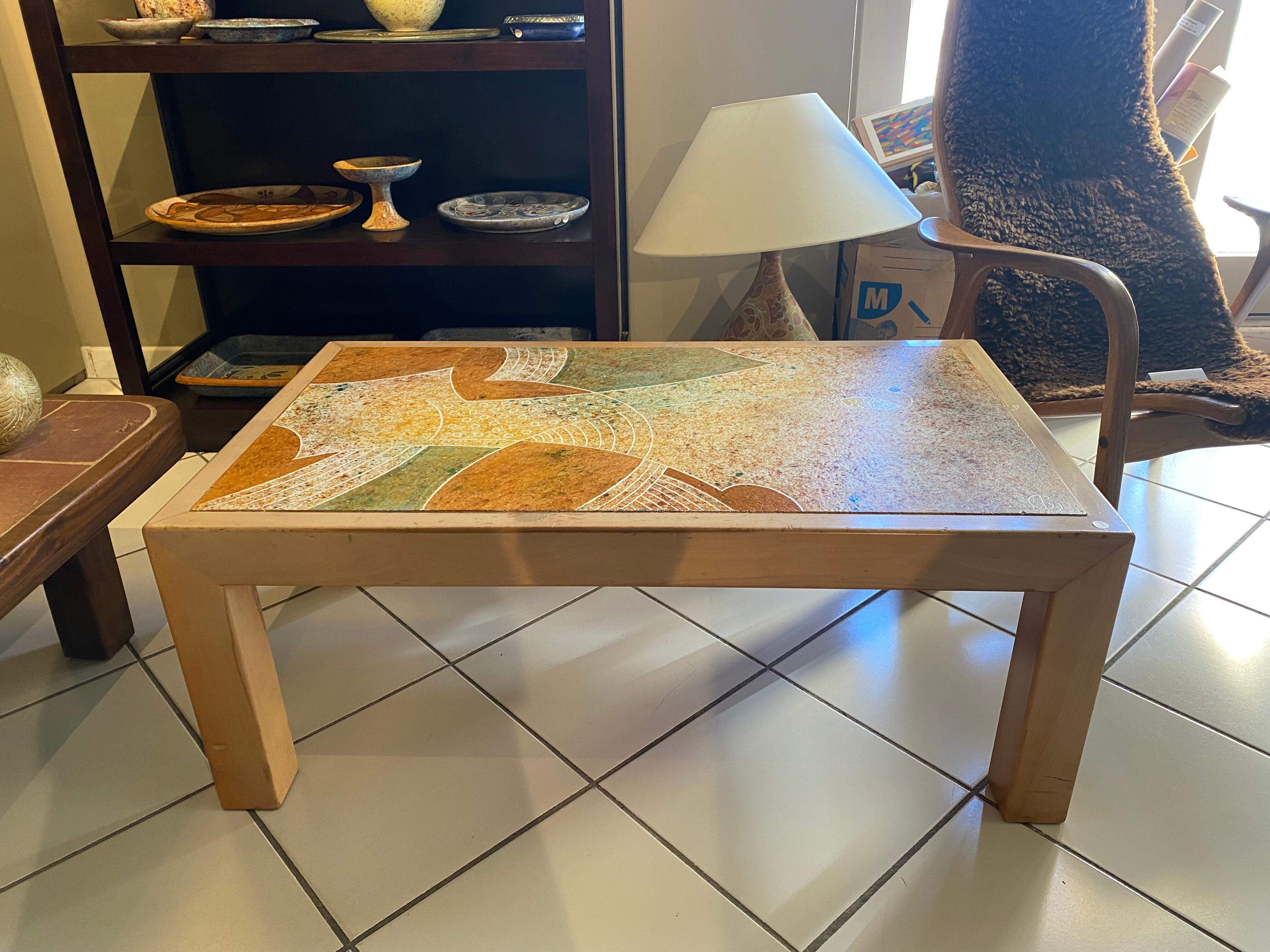 Ceramic coffee table Bernard Buffat