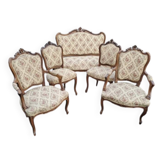 Louis XV Rococo Salon Set