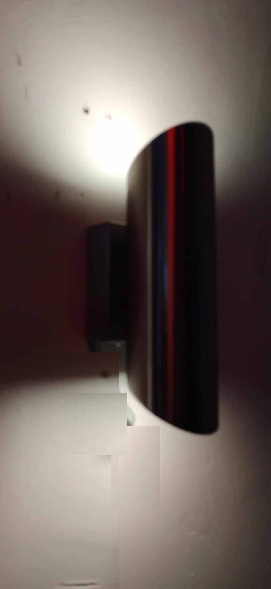 Paire d'appliques tubes inox années 70/80