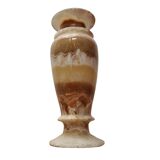 Vintage Large Onyx Marble Vase, 1980s