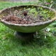 Old planter, pedestal basin in fibrociment by Willy Guillaume.