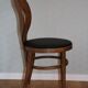 6 BAUMANN seagull chairs dark beech black skai