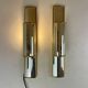 Pair of Mirrored Sconces by Deknudt, 1980s