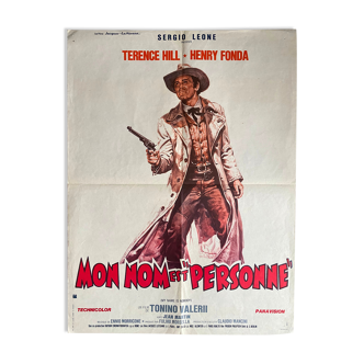 Affiche cinéma "Mon nom est personne" Henry Fonda, Terence Hill 60x80cm 1978