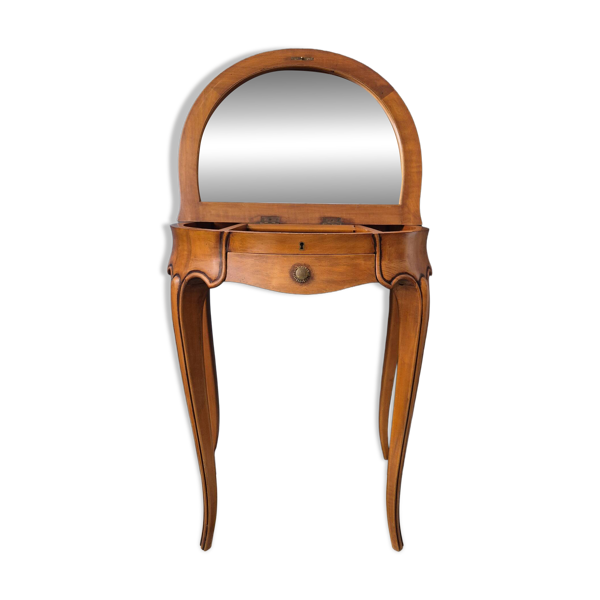 Petite coiffeuse table de nuit chevet style Louis XV