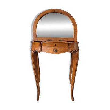 Petite coiffeuse table de nuit chevet style Louis XV