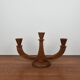3-arm teak candle holder, 1960/70