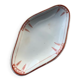 Plat de service en porcelaine blanche art déco moulin des loups orchies