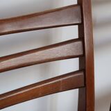 Pair of Scandinavian chairs skaï black