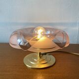 Vintage glass globe table lamp