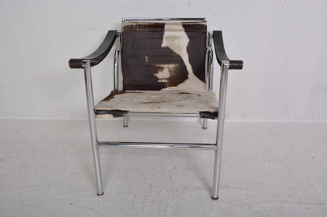 LC1 armchair Le Corbusier. Cassina edition from the 70s